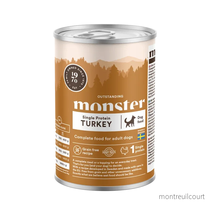 Monster Våtfoder Single Protein Turkey 400g Monster Våtfoder Single Protein Turkey 400g