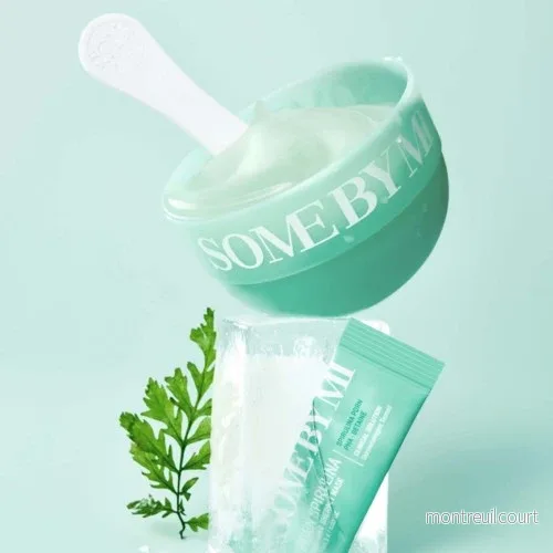 SOME BY MI PDRN Spirulina Soothing Sherbet Mask 10 x 1g - Bild 2