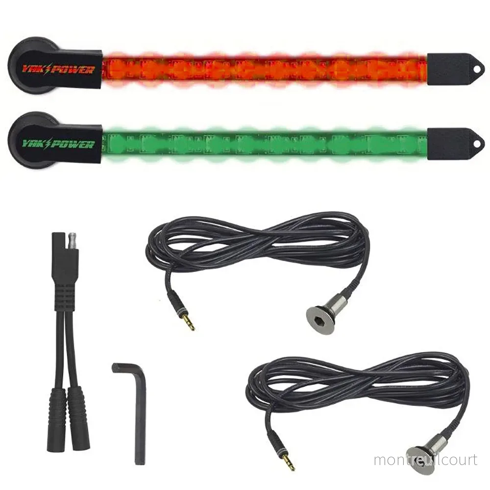 YAK-POWER 10″ LED Light Kit, 2-Piece – Red & Green