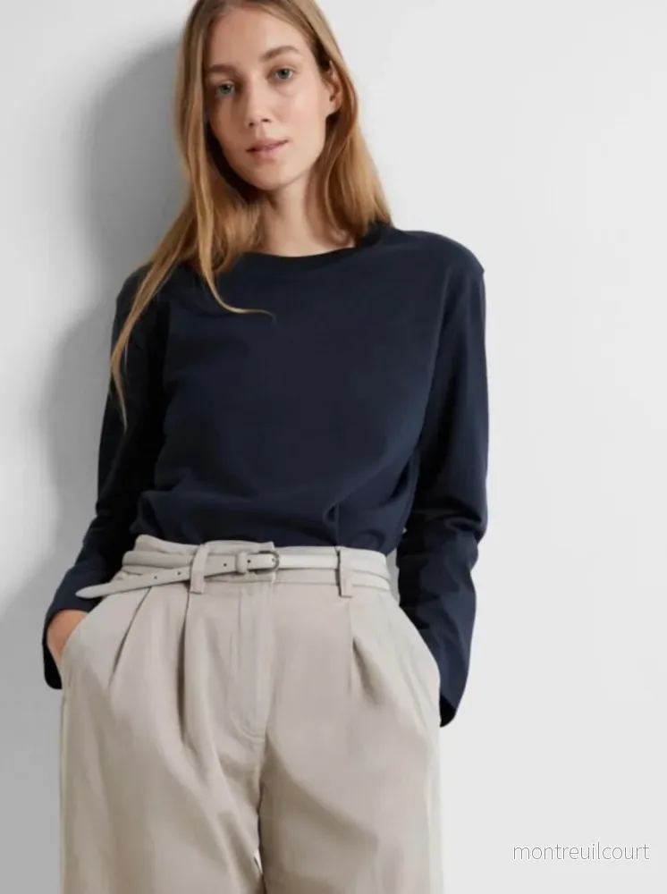 SELECTED FEMME – ESSENTIAL LS BOXY TEE – DARK SAPPHIRE SELECTED FEMME – ESSENTIAL LS BOXY TEE – DARK SAPPHIRE