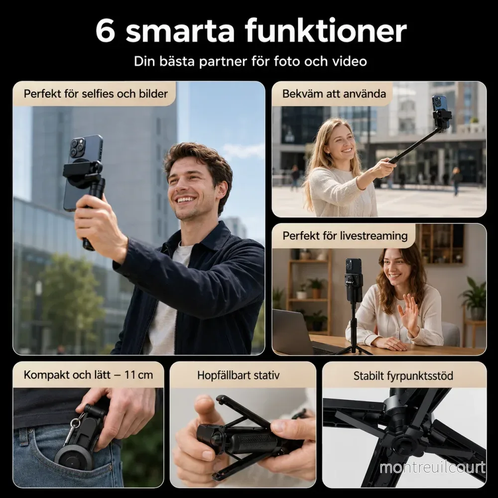 Magnetiskt mobilstativ 4-i-1 - Bild 3