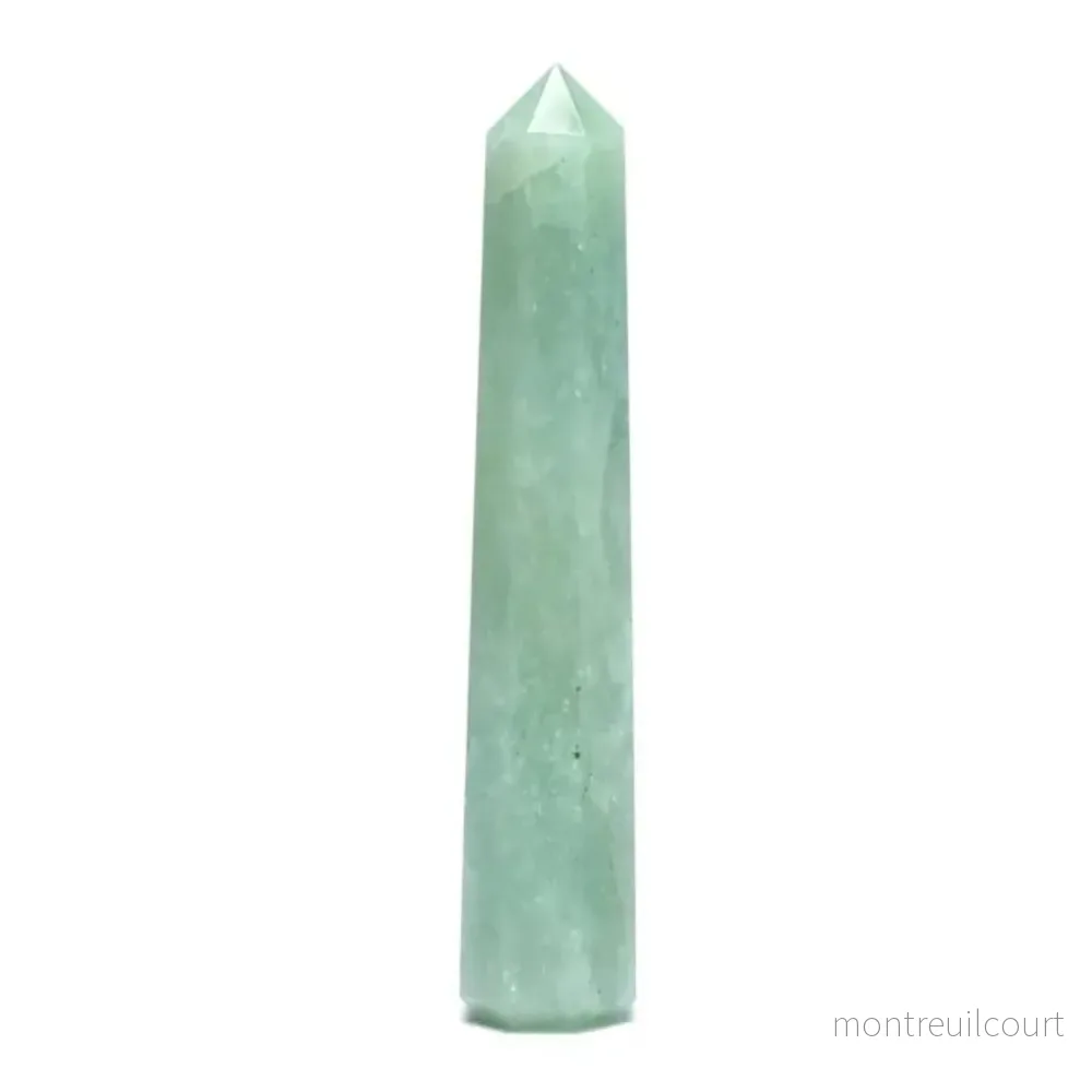 Grön Aventurin spets – slipad obelisk / torn Grön Aventurin spets – slipad obelisk / torn