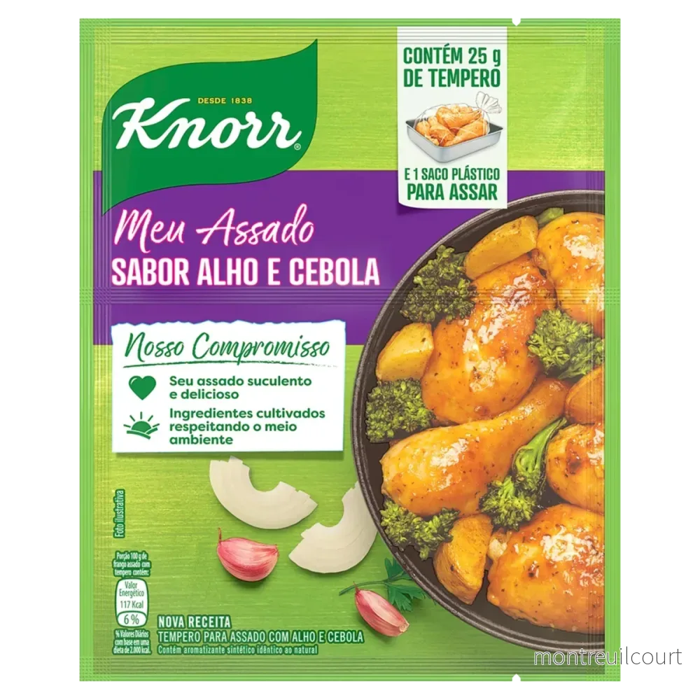 Tempero Meu Assado Sabor Alho e Cebola / Garlic & Onion Style Seasoning Mix – Knorr (25g) Tempero Meu Assado Sabor Alho e Cebola / Garlic & Onion Style Seasoning Mix – Knorr (25g)