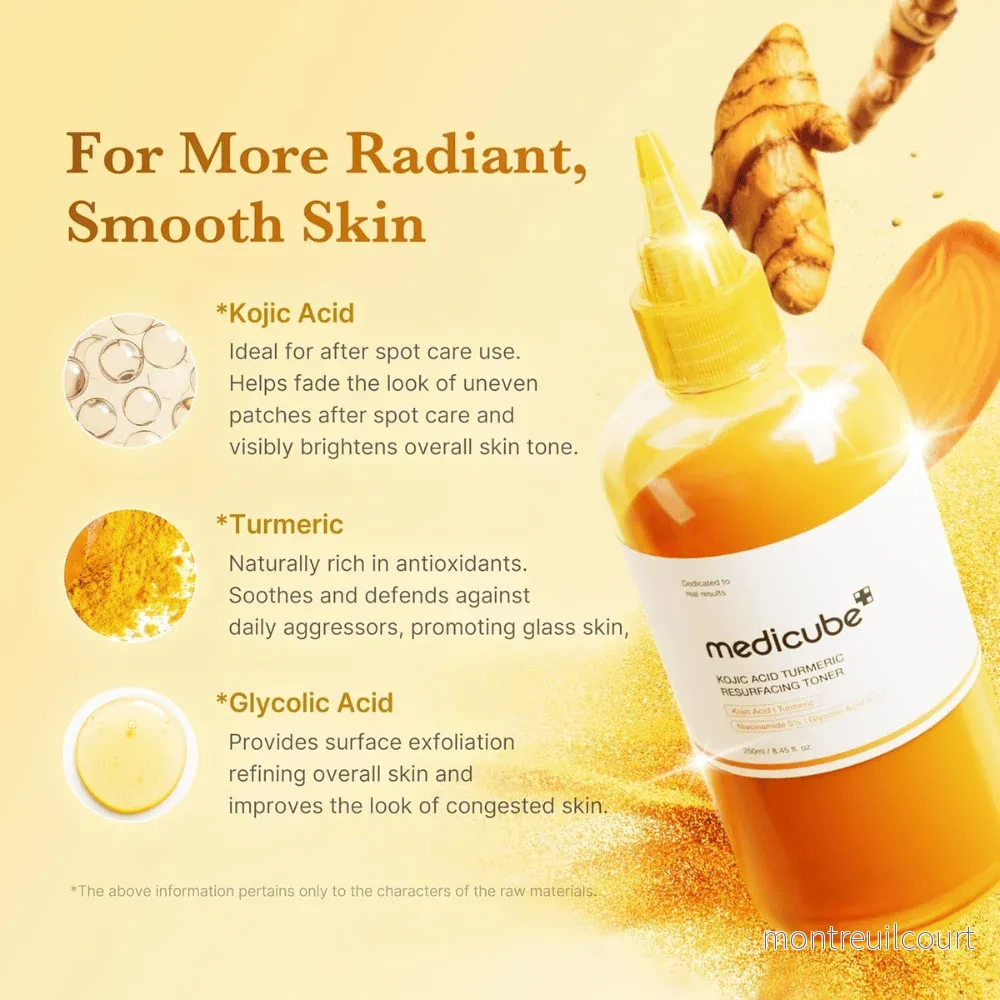 Medicube Kojic Acid Turmeric Resurfacing Toner 250ml - Bild 3