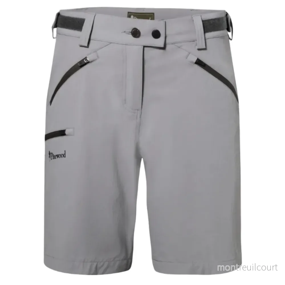 Pinewood Abisko Light Stretch Shorts W Mid Grey Pinewood Abisko Light Stretch Shorts W Mid Grey