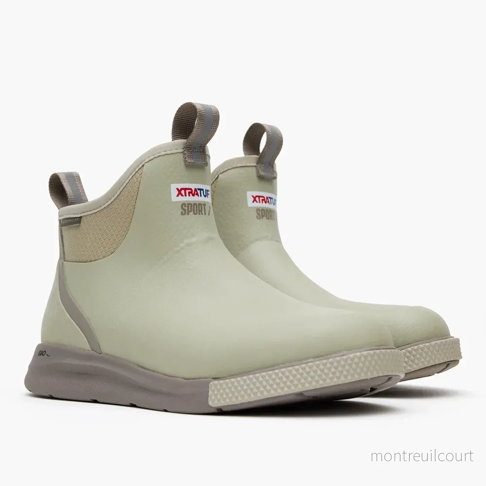 XTRATUF Men’s Ankle Deck Boot Sport Stone XTRATUF Men’s Ankle Deck Boot Sport Stone
