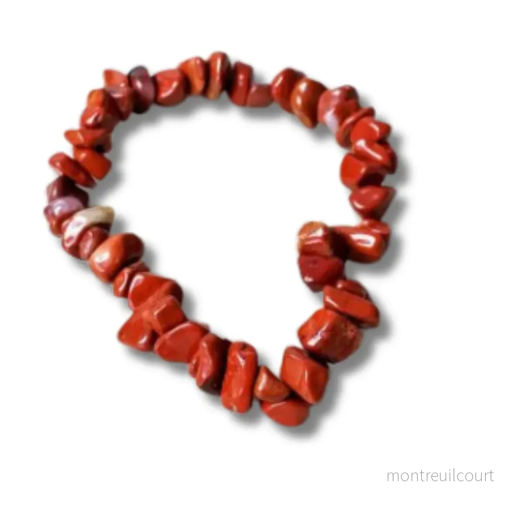 Armband stenchips – Röd Jaspis