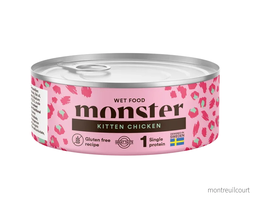 Monster Cat Kitten Vådfoder Single Protein Chicken 100g