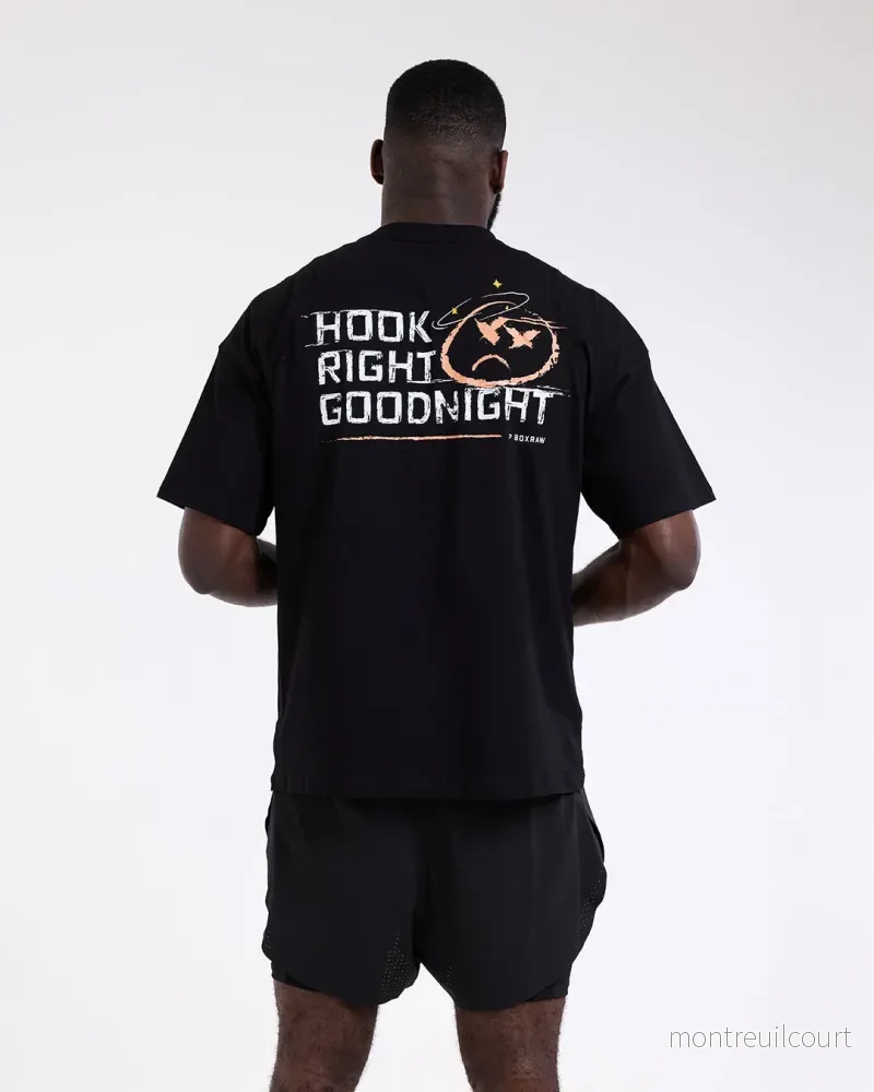 Hook Right Goodnight Oversized T-shirt – Svart Hook Right Goodnight Oversized T-shirt – Svart