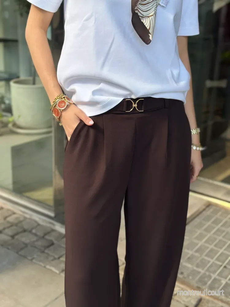 JDY - GEGGO LIFE BELT PANT - COCOLATE TORTE/BELT - Bild 2