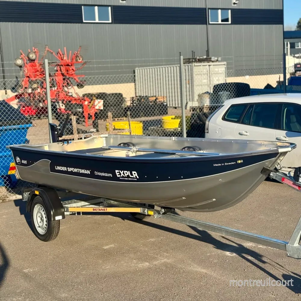 Linder Sportsman 400 båtpaket EXPLR Edition med Betanet trailer och ePropulsion eLite