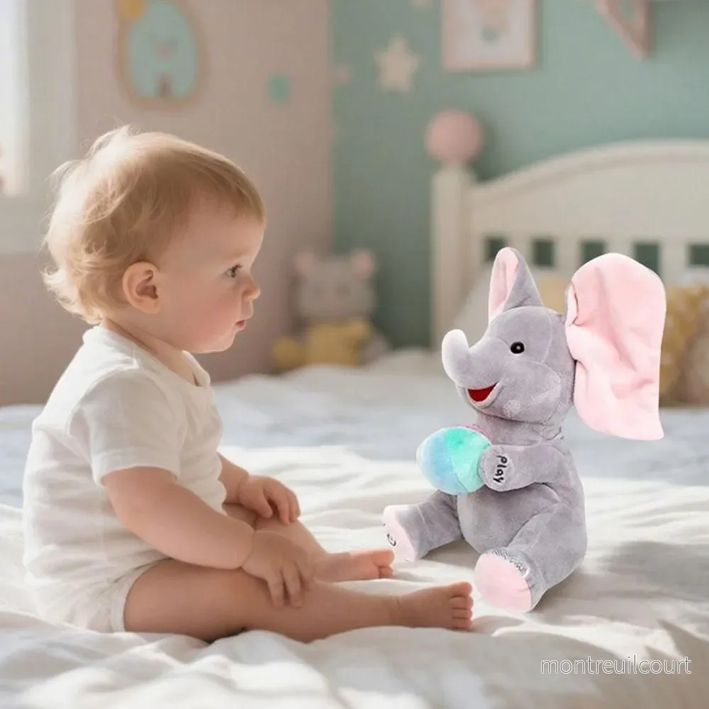 Interaktiv Sjungande Elefant med Peek-a-Boo och Musik - Bild 3