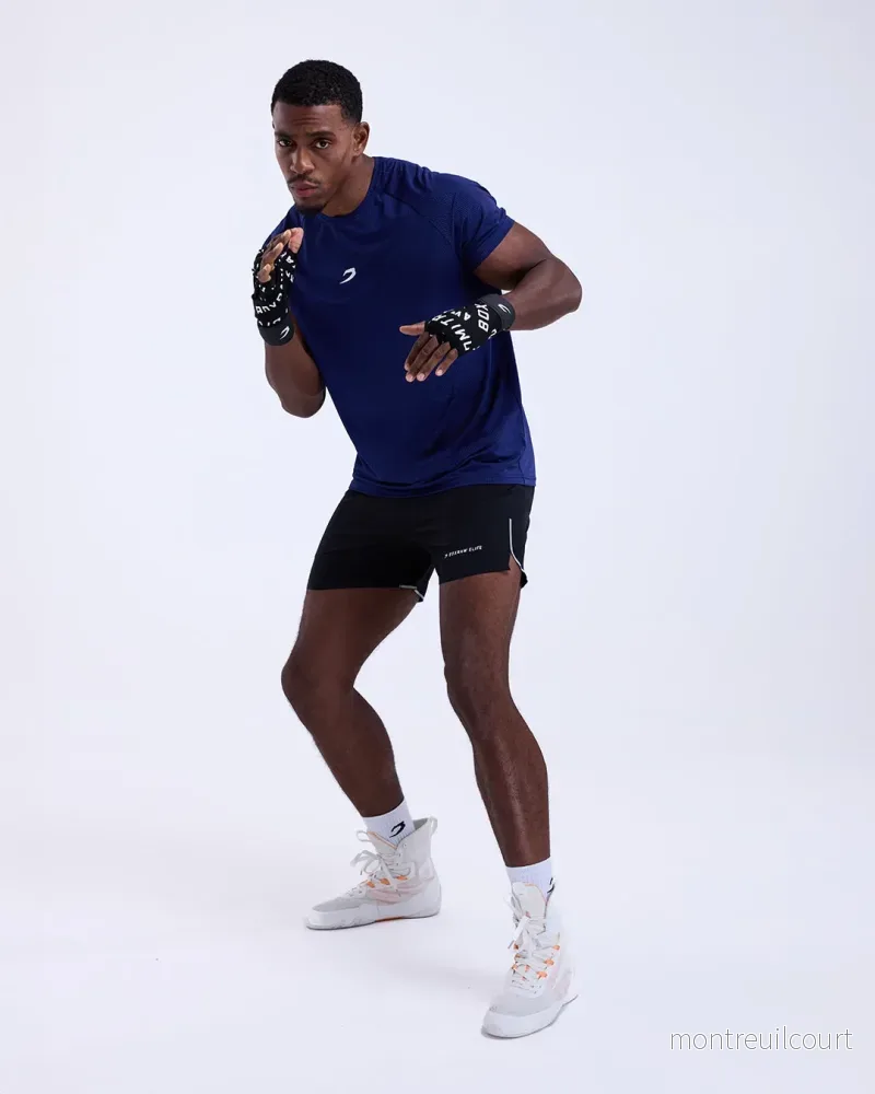 Bivol x BOXRAW Training T-Shirt - Marinblå - Bild 3
