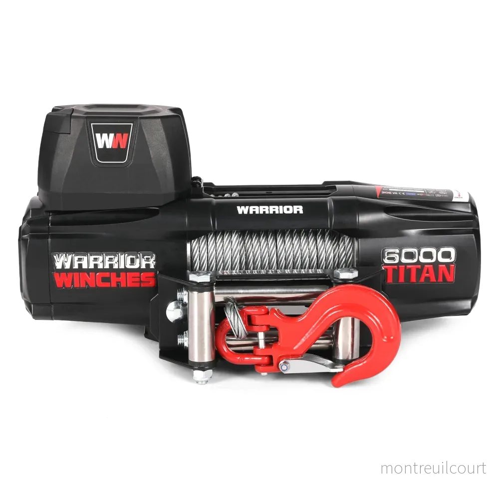 Warrior Winches Titan 6000lb Vinsch 12V - Stålvajer - Bild 2