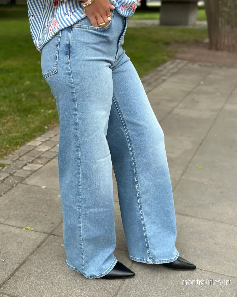 ONLY - MADISON BLUSH HW WIDE DENIM 15282975 - LIGHT BLUE DENIM - Bild 2