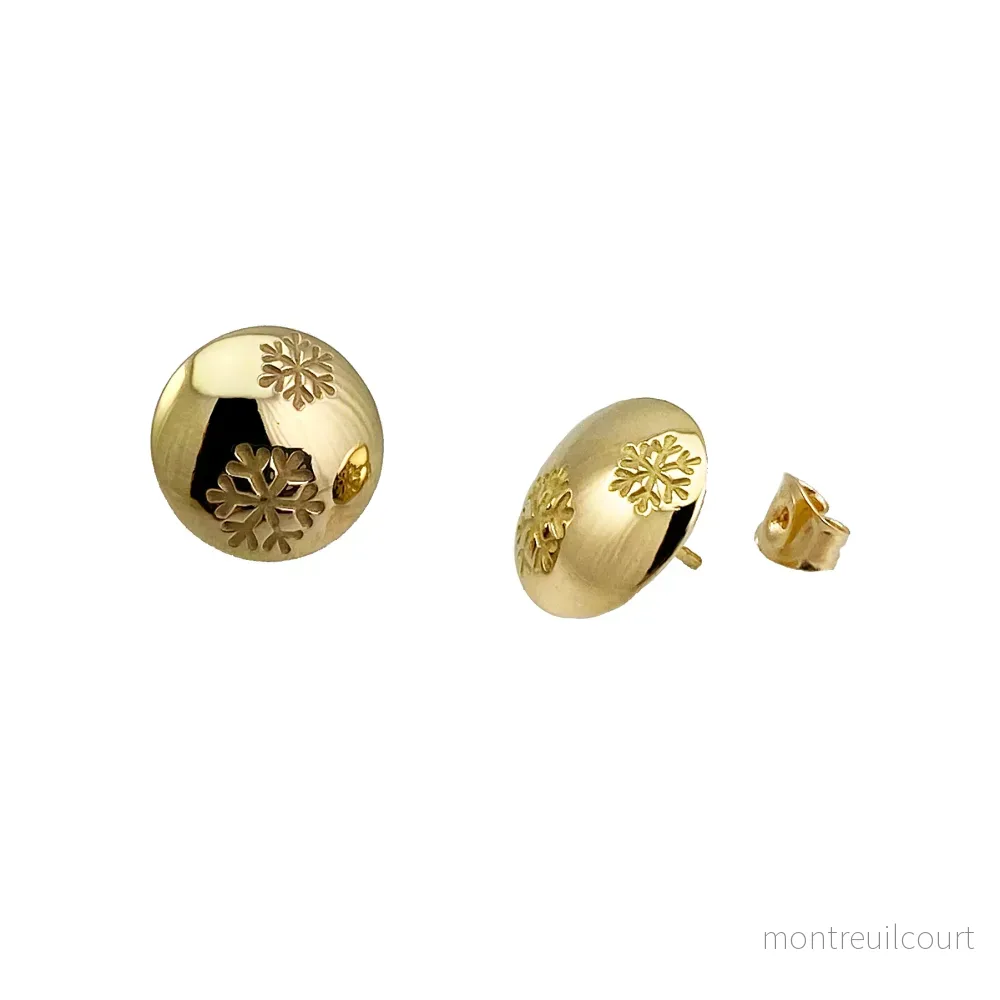 Camilla Mustikka 18K guld Snöflinga stiftörhängen Camilla Mustikka 18K guld Snöflinga stiftörhängen