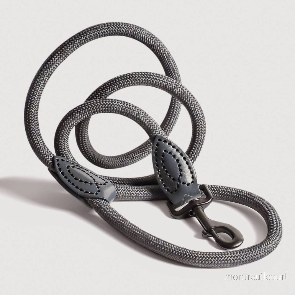 Ne&No® Hundesnor i Reb 170 cm - Fast Hundeline med Læderdetaljer - Bild 2