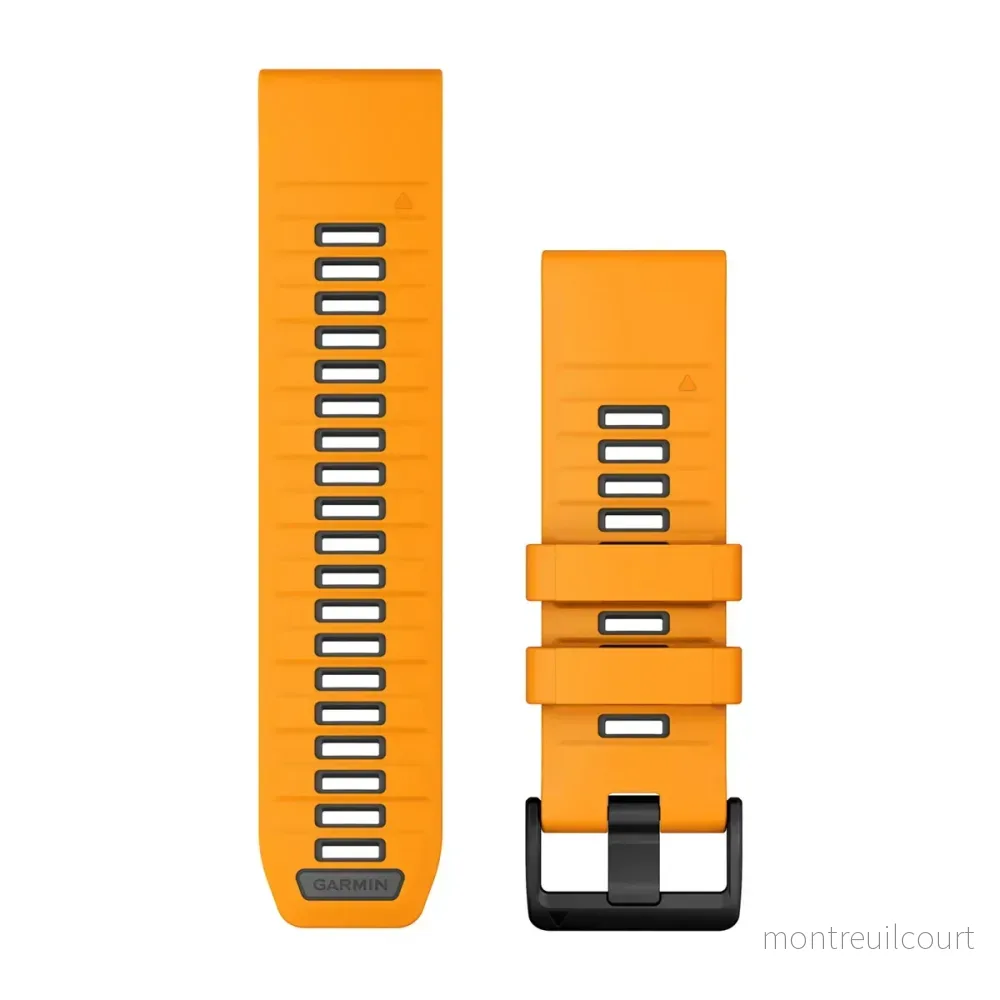 Garmin QuickFit® 26 Klockarmband Spark Orange/ Graphite Silicone Garmin QuickFit® 26 Klockarmband Spark Orange/ Graphite Silicone