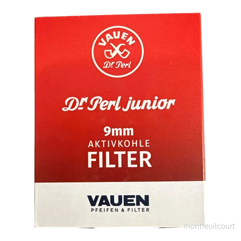 Vauen Dr. Perl Junior 9 mm Kolfilter – 40 Filter för Renare och Svalare Piprökning