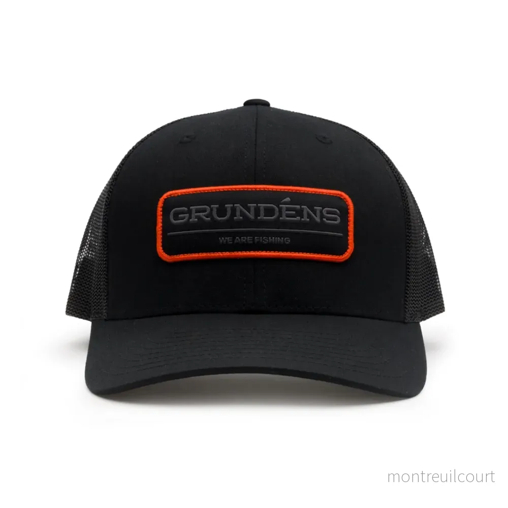 Grundens We Are Fishing Trucker Black Grundens We Are Fishing Trucker Black