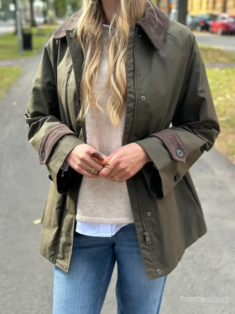 SELECTED FEMME - WILMA WAXED JACKET - GRAPE LEAF - Bild 2
