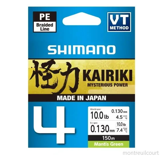 Shimano Kairiki 4 150m Mantis Green Shimano Kairiki 4 150m Mantis Green