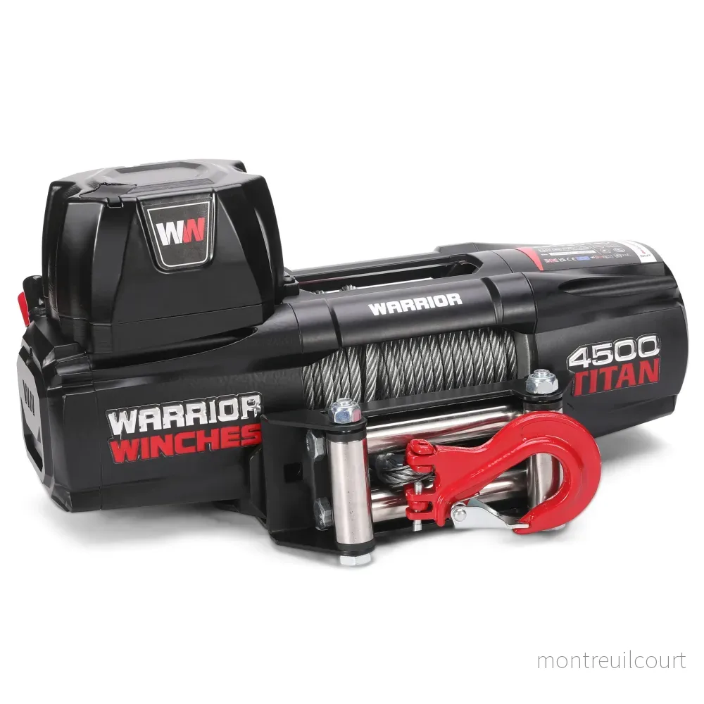 Warrior Winches Titan 4500lb Vinsch 24V - Stålvajer