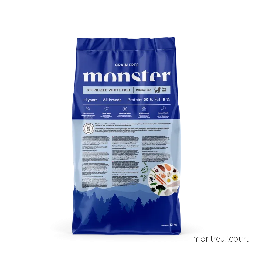 Monster Dog Grain Free Sterilized White Fish - Bild 3