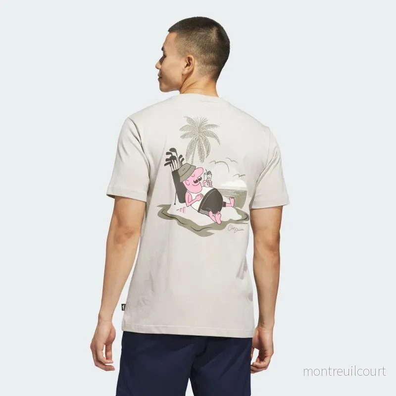 T-shirt - Adidas Golf Chip In Paradise Graphic - Bild 3