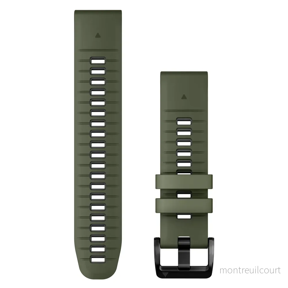 Garmin QuickFit® 22 klockarmband Mossgrön/Grafitgrå Silikon Garmin QuickFit® 22 klockarmband Mossgrön/Grafitgrå Silikon