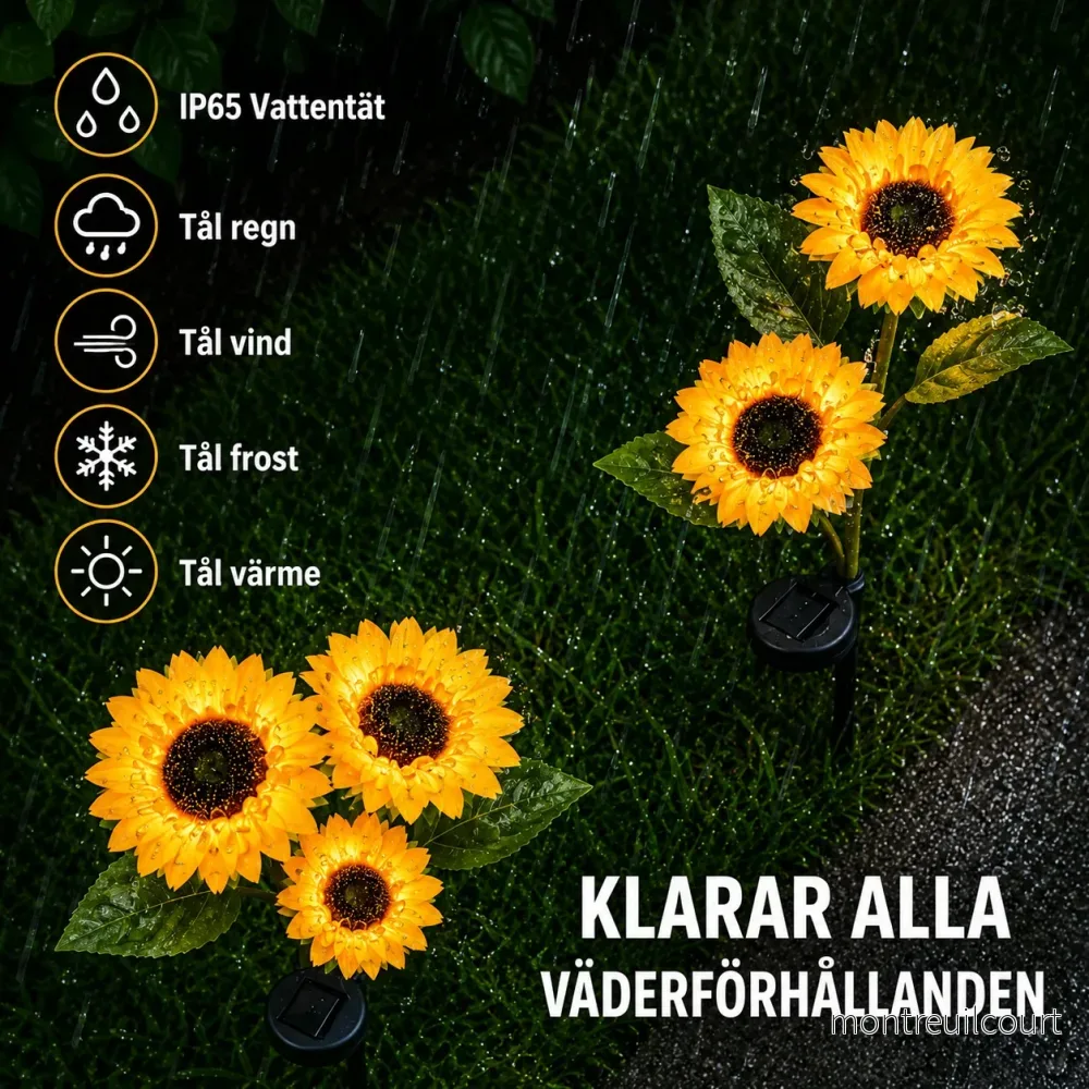 SolrosLjus – Stämningsfull trädgårdsbelysning med solenergi - Bild 3