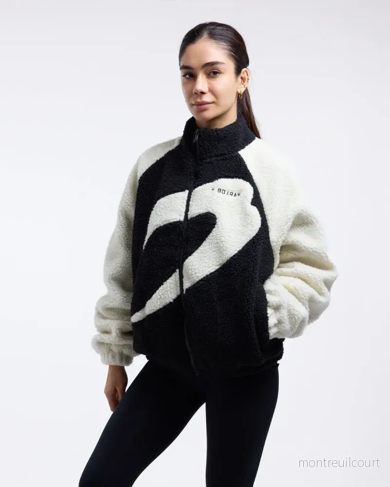 Walker Sherpa Jacka – Svart/Cream