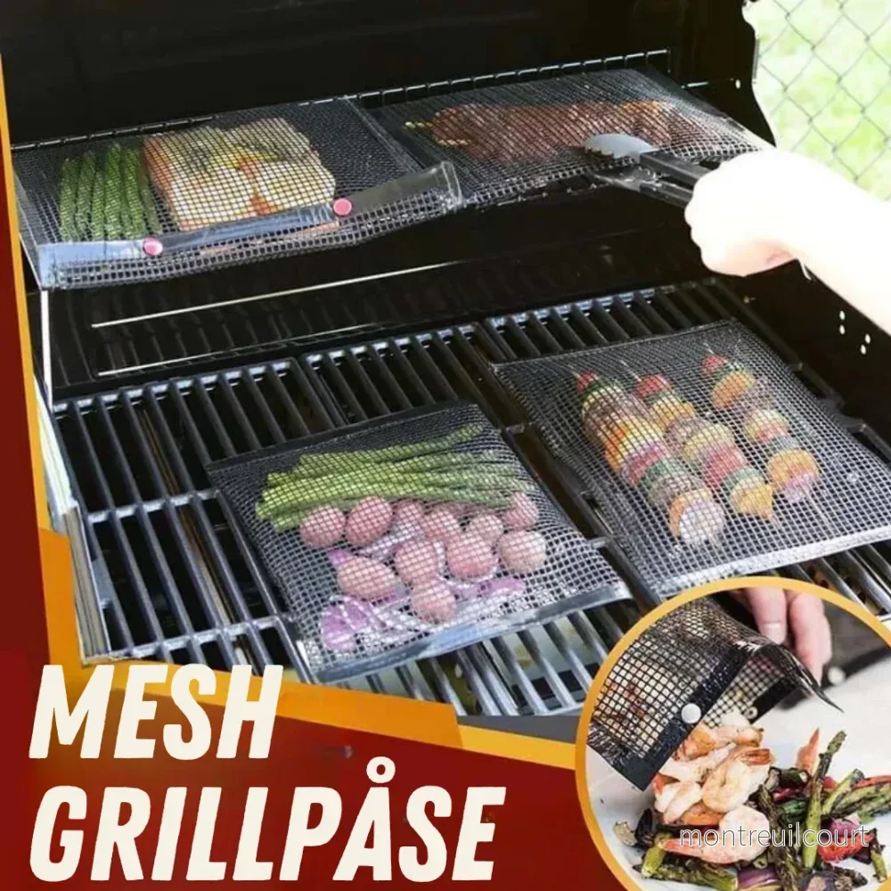 Anti-stick och återanvändbara mesh grillpåsar - Bild 2