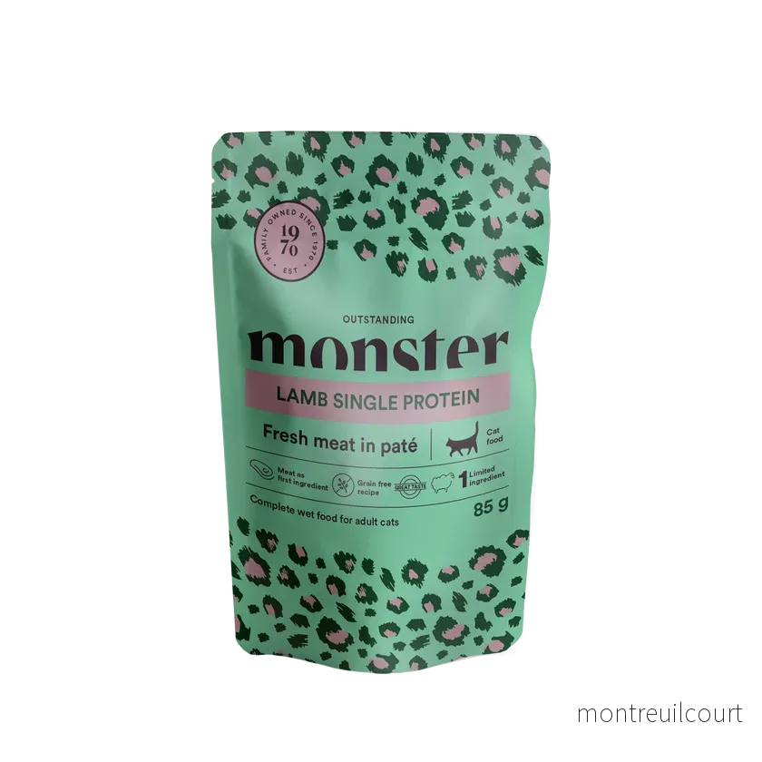 Monster Cat Pouches Adult Lamb 85g (16 pack) - Bild 2