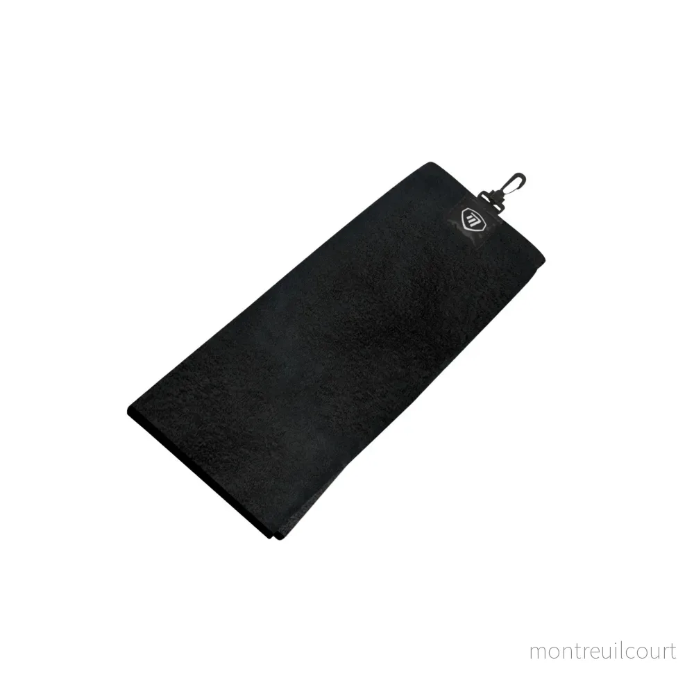 Golfhandduk – Masters Tri-Fold Svart Golfhandduk – Masters Tri-Fold Svart