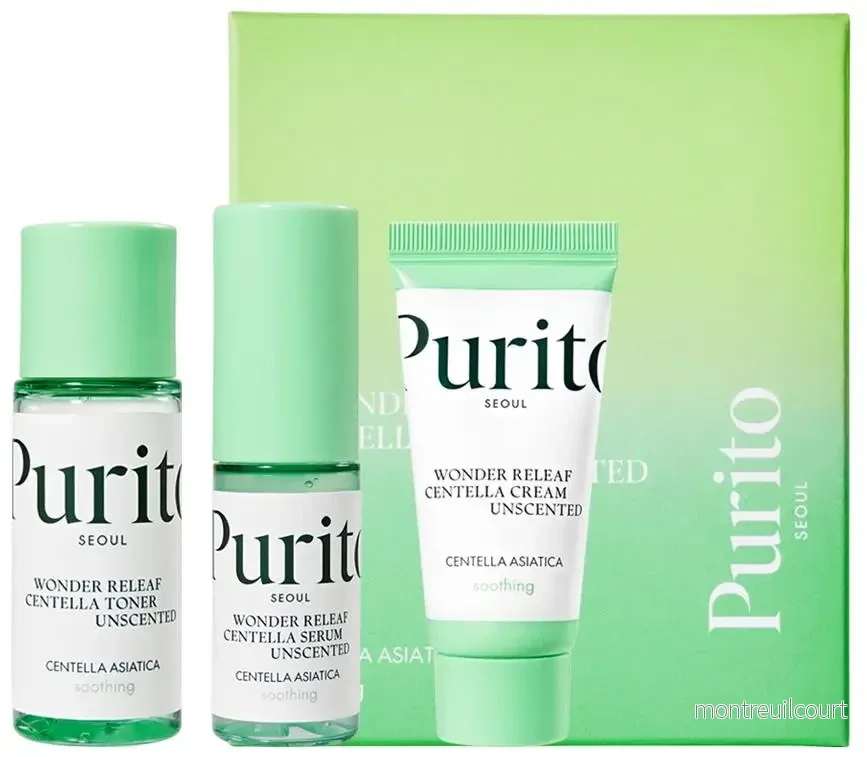 Purito – Wonder Releaf Centella Mini Kit Unscented (60ml)