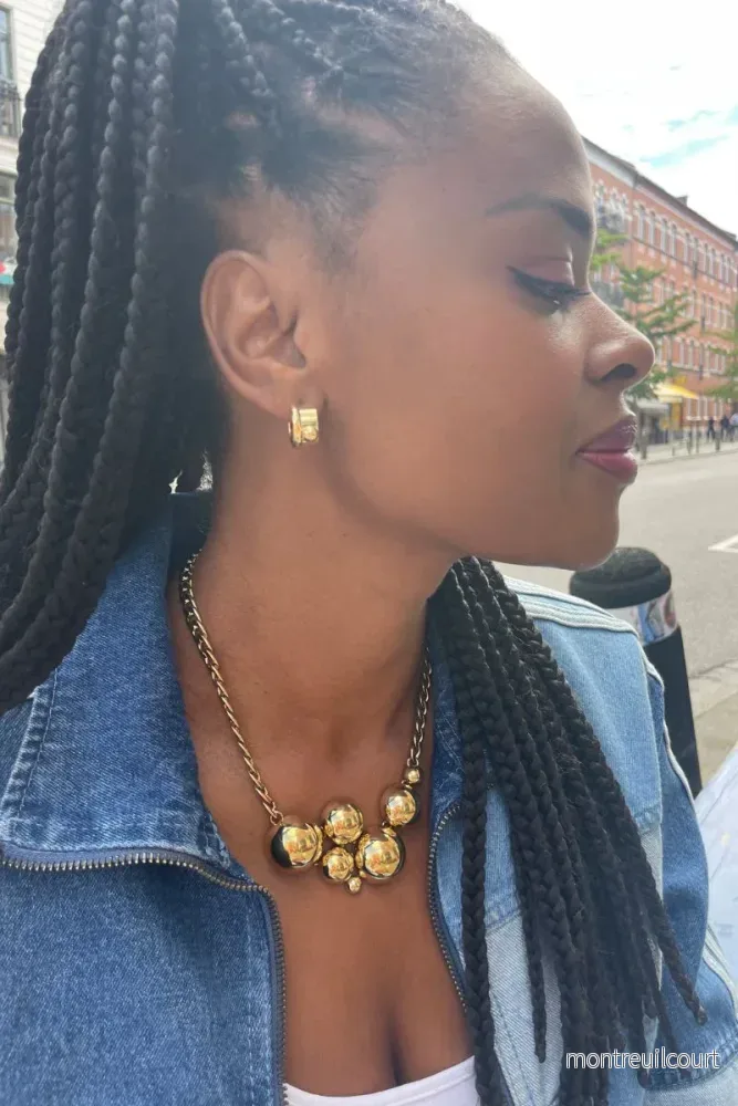Solar Golden Cluster Necklace - Bild 2