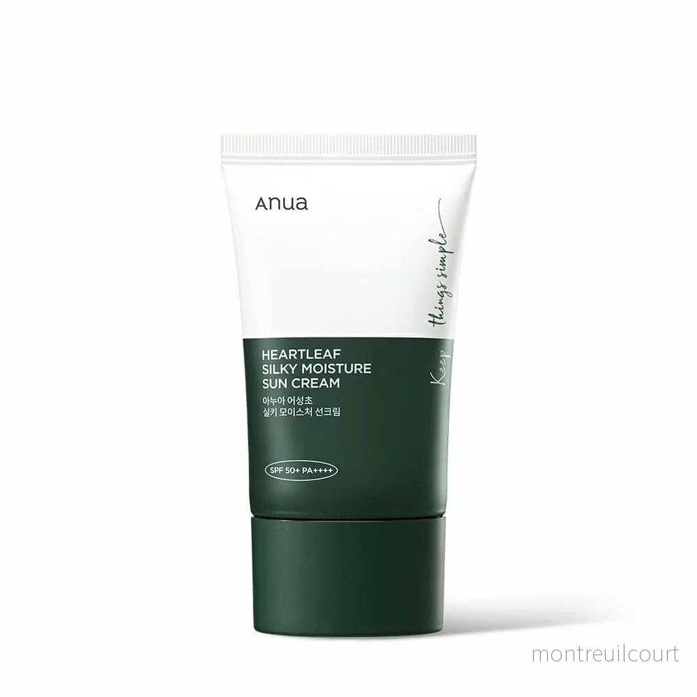 ANUA – Heartleaf Silky Moisture Sun Cream SPF50+ PA++++ (50 ml.) ANUA – Heartleaf Silky Moisture Sun Cream SPF50+ PA++++ (50 ml.)