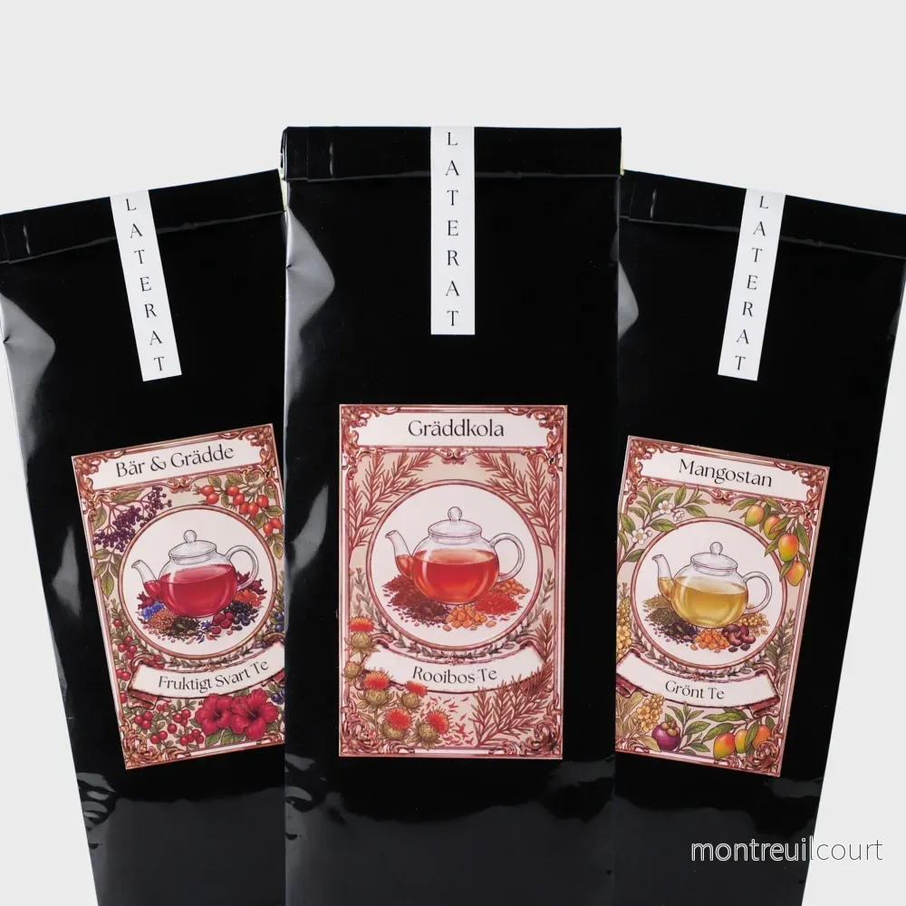 Utvalt Tepaket – Gräddkola, Mangostan och Bär & Grädde – 3 x 100g