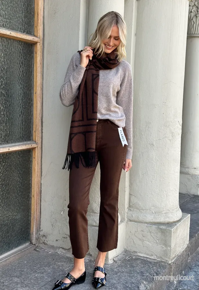 COSY HOUSE - FLARED JEANS - BROWN - Bild 2