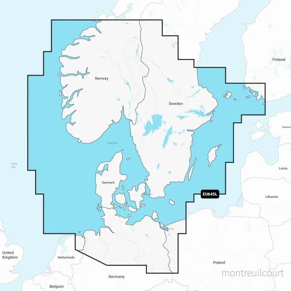 Garmin Navionics+ NSEU645L – Skandinavien, södra och Tyskland, norra (Skagerrak & Kattegatt) Garmin Navionics+ NSEU645L – Skandinavien, södra och Tyskland, norra (Skagerrak & Kattegatt)