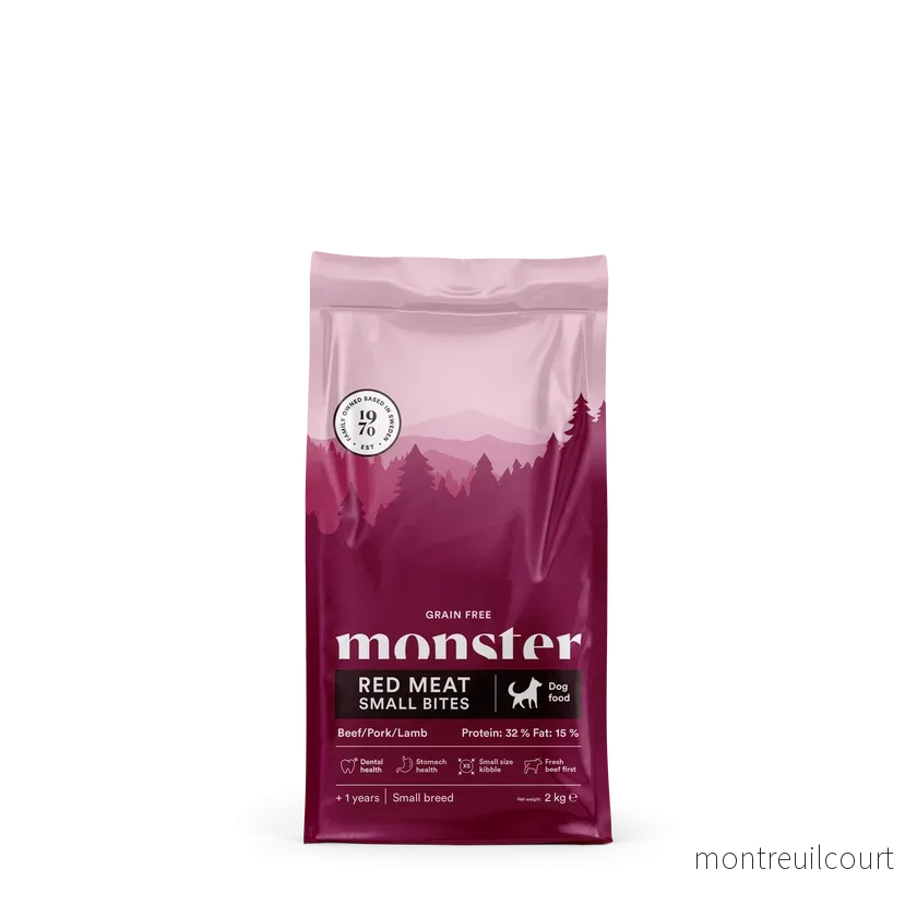 Monster Grain Free Adult Red Meat Small Bites Monster Grain Free Adult Red Meat Small Bites