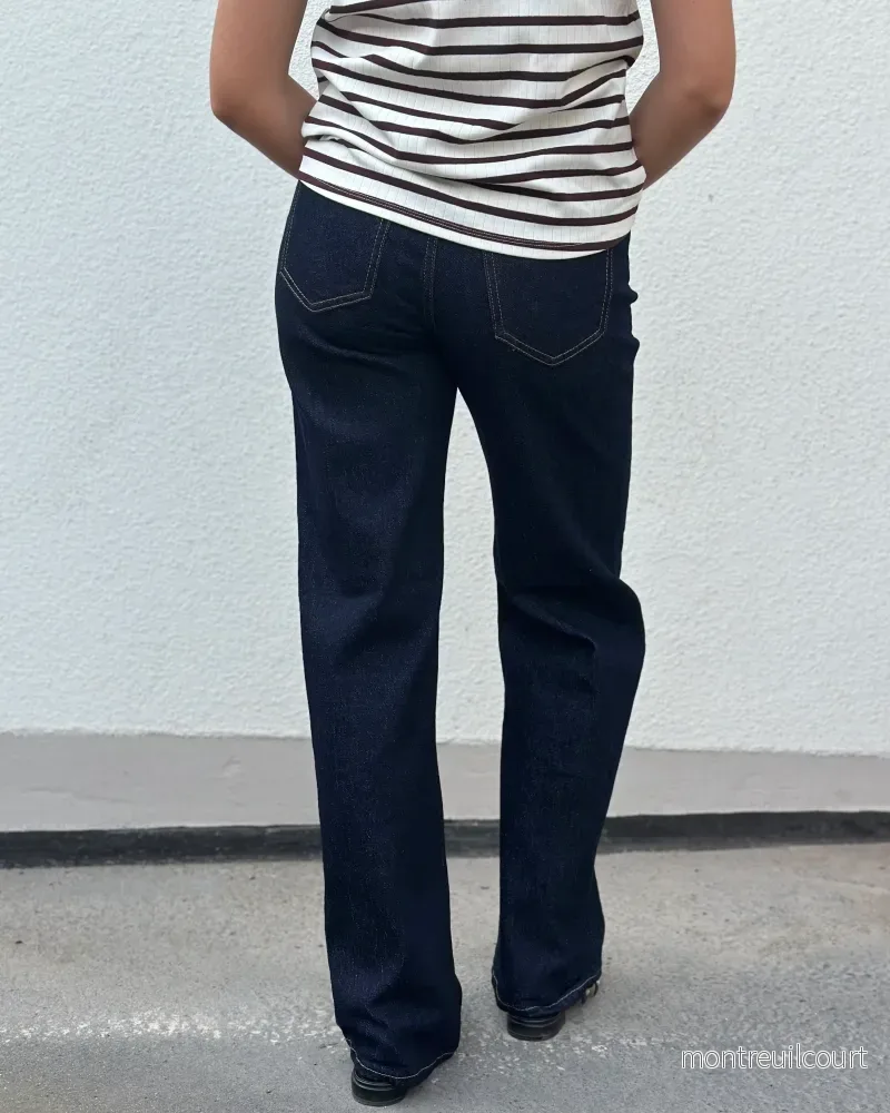 VERO MODA - TESSA HR WIDE JEANS RA369 - DARK BLUE DENIM/RINSE - Bild 2