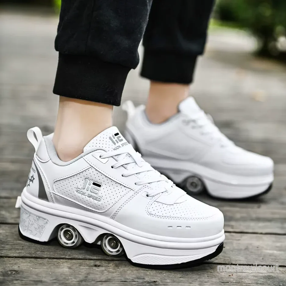 Sneakers med hjul – GlideStep 2-i-1 rullskor - Bild 2