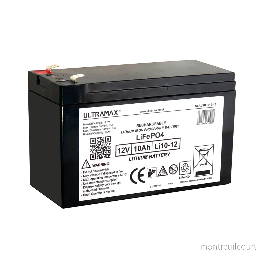 Ultramax 12,8V 10Ah LiFePO4 Batteri Ultramax 12,8V 10Ah LiFePO4 Batteri