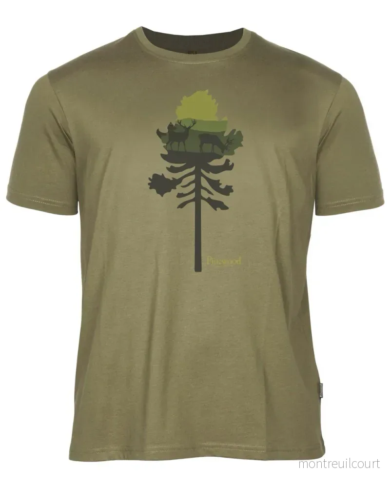 Pinewood Finnveden Recycled Outdoor T-shirt olivgrön Pinewood Finnveden Recycled Outdoor T-shirt olivgrön