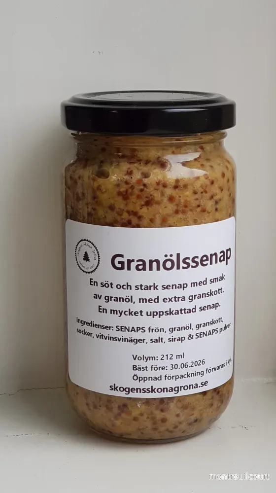 Granöls SENAP, stark och söt.