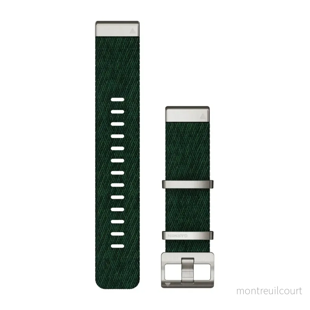 Garmin QuickFit® 22 klockarmband Tallgrönt Jacquardvävt Nylon Garmin QuickFit® 22 klockarmband Tallgrönt Jacquardvävt Nylon