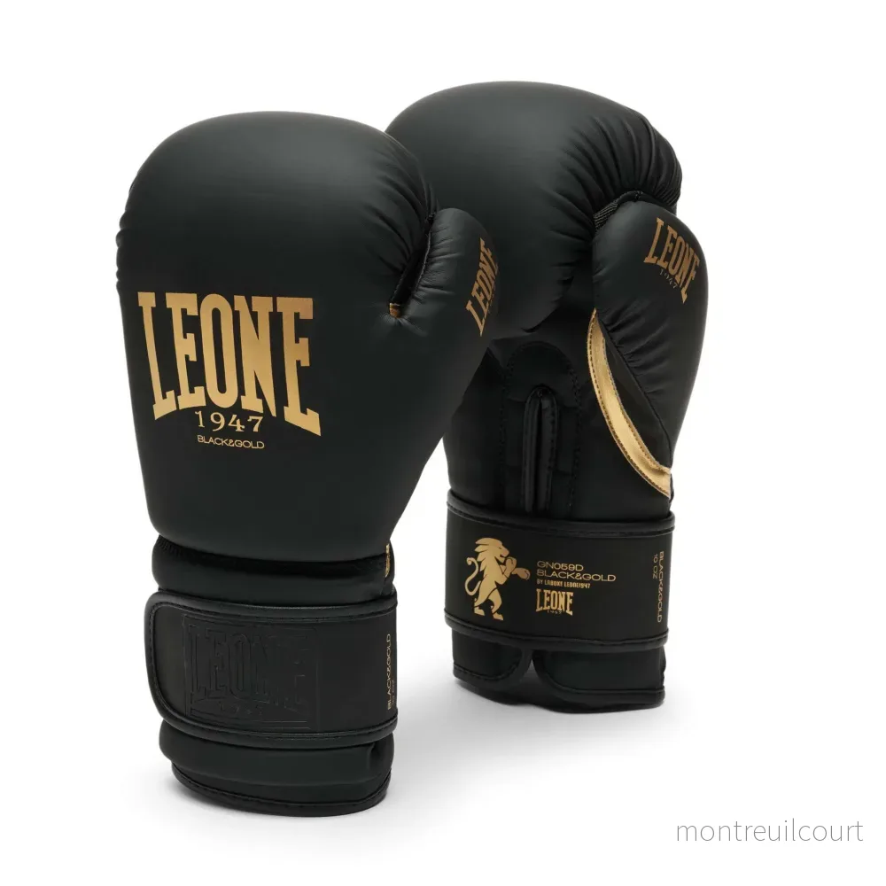 Leone 1947 Svart & Guld Boxningshandskar GN059D Leone 1947 Svart & Guld Boxningshandskar GN059D