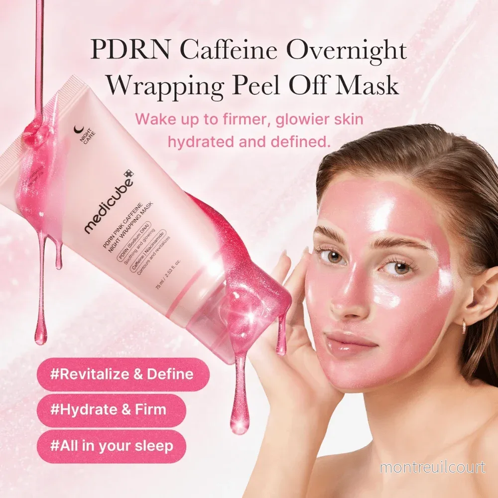 Medicube PDRN Pink Caffeine Night Wrapping Mask 75ml - Bild 2